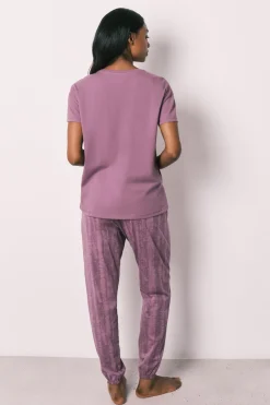 Zapatillas casa Snoopy moradas