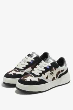 Zapatillas Court con estampado de vaca