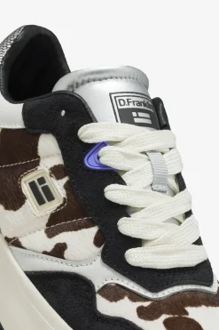 Zapatillas Court con estampado de vaca