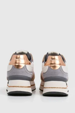 Zapatillas de ante y glitter