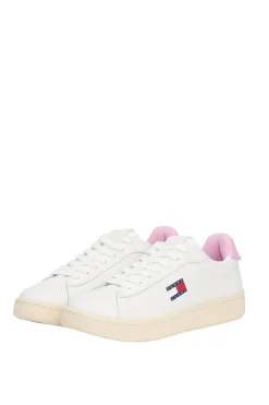 Zapatillas de mujer en color blanco con bandera de Tommy Jeans.