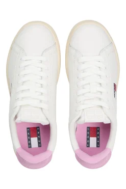 Zapatillas de mujer en color blanco con bandera de Tommy Jeans.