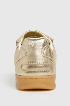 Zapatillas De Piel Metalizadas