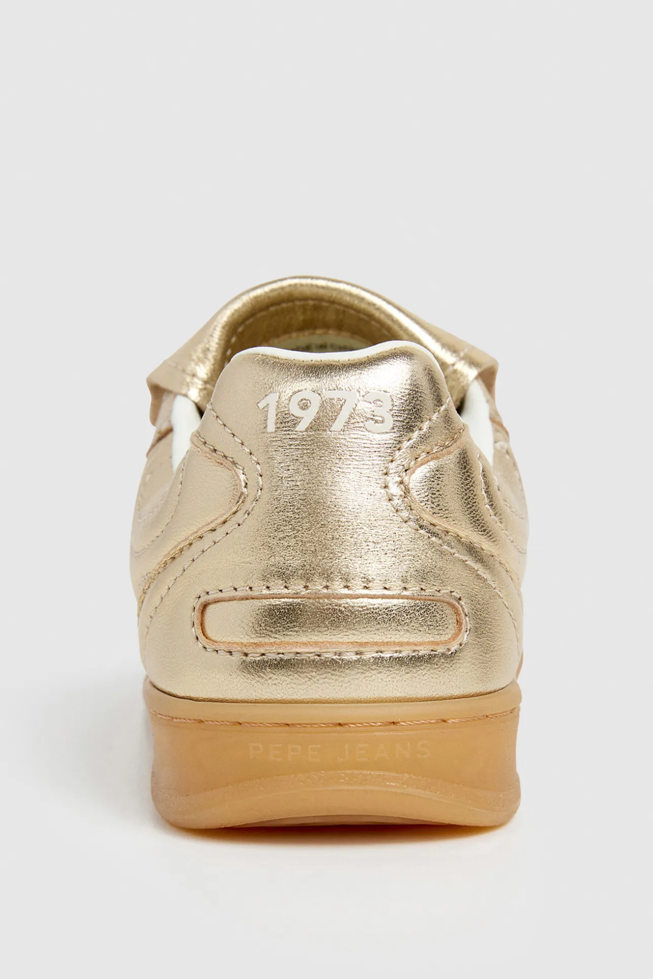 Zapatillas De Piel Metalizadas