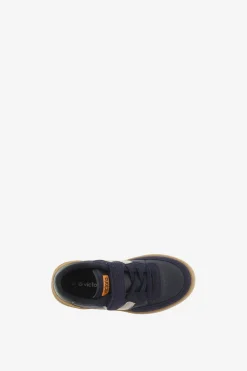 Zapatillas deportivas de ni&ntilde;os con piezas en contraste y cord&oacute;n el&aacute;stico