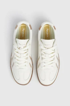 Zapatillas Piel Con Detalles En Ante