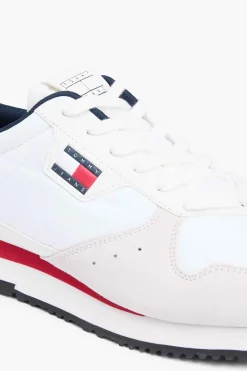 Zapatillas runner Tommy Jeans blancas con detalles a contraste