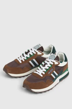 Zapatillas Running Con Detalles En Ante