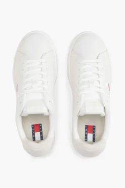 Zapatillas Tommy Jeans blancas con logo bandera